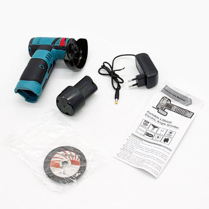 Акумуляторна болгарка, акумулятор 12V, диск 75мм / Електроболгарка / Міні болгарка на акумуляторі