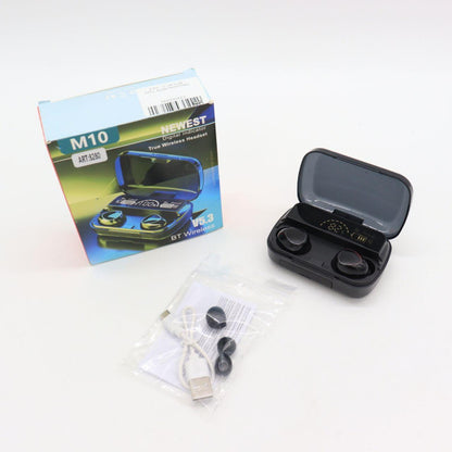 Бездротові Bluetooth навушники з дисплеєм та мікрофоном TWS M10 / Bluetooth навушники з PowerBank