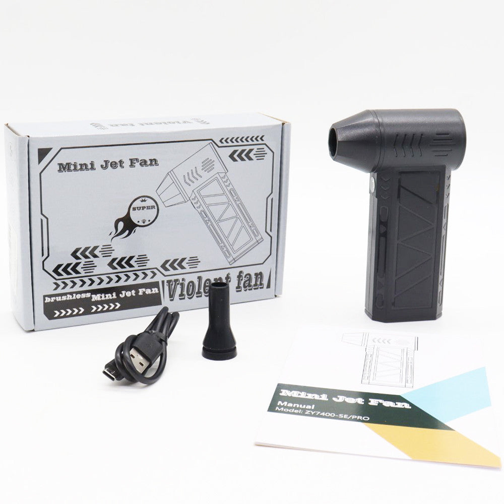 Портативний турбовентилятор 5000мАч, від USB, ZY7400-SE/PRO / Турбофен / Міні турбо вентилятор