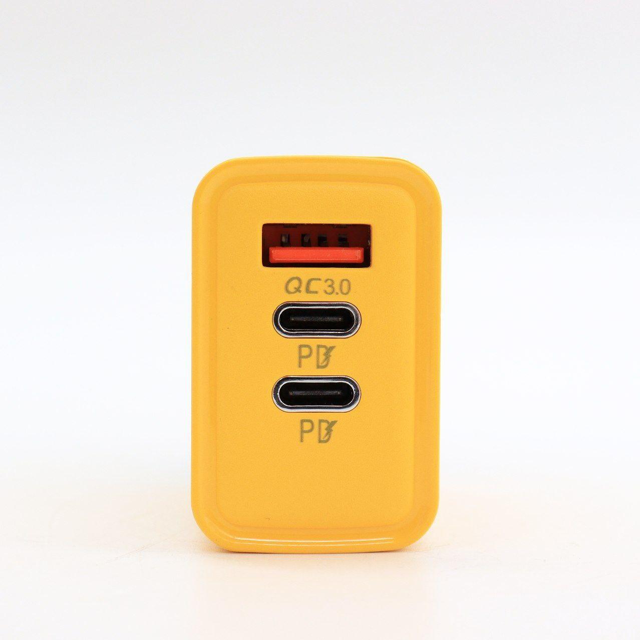 Зарядний пристрій 65W, 1xUSB, 2хType-C / Швидка зарядка для телефону / Адаптер для заряджання