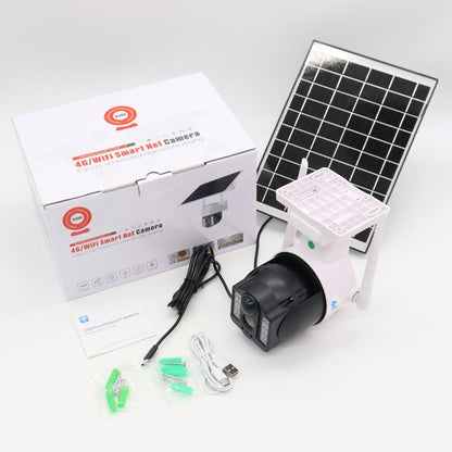 Камера відеоспостереження 4G з сонячною панеллю / Вулична камера спостереження під сім карту
