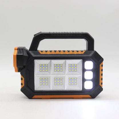 Ручний світлодіодний ліхтар-прожектор із сонячною панеллю та повербанком 2800мАч, 7+54 SMD, HS-8029-1-A