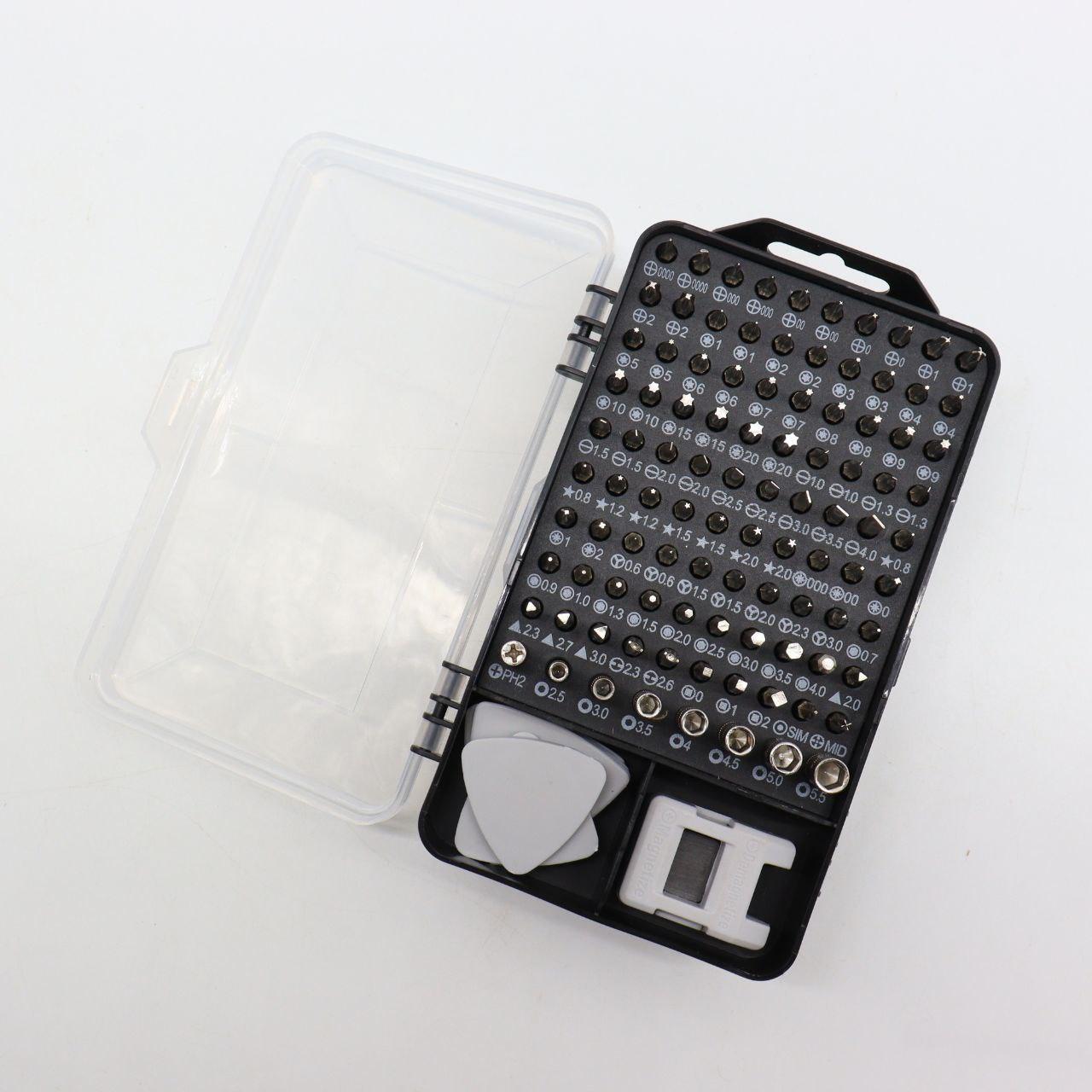 Набір прецизійних викруток 115в1 для ремонту електроніки / Міні викрутка з насадками / Викрутки для телефону