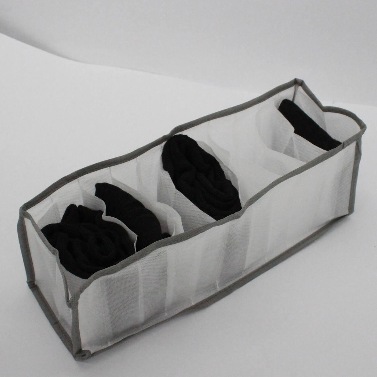 Комплект органайзерів для білизни 4шт / Органайзери для зберігання одягу / Набір органайзерів у шафу