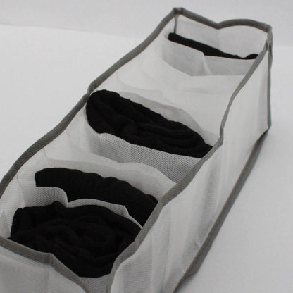 Комплект органайзерів для білизни 4шт / Органайзери для зберігання одягу / Набір органайзерів у шафу