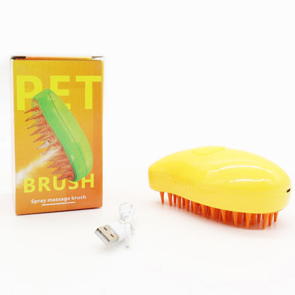 Гребінець для вичісування шерсті тварин з парою AD-2220, Жовта / Щітка від шерсті / Щітка для котів