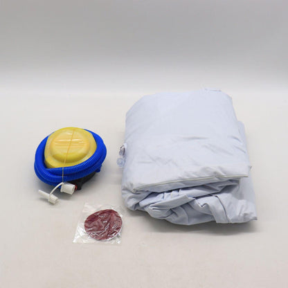 Надувний диван з пуфиком Air Sofa - 116х98х83см, Червоний / Надувне крісло з пуфиком