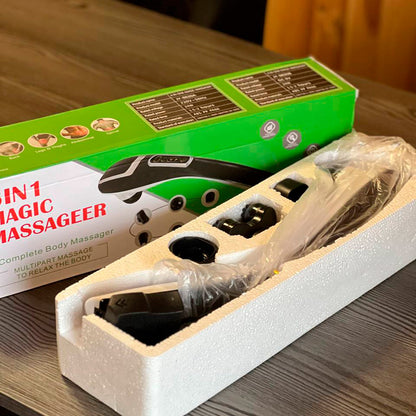 Масажер ручний (6 насадок), мережевий, LY-710 / Масажер електричний для тіла