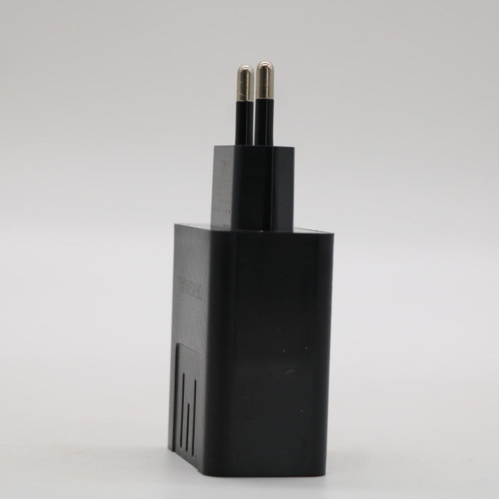 Зарядний пристрій адаптер на 2 USB та LED дисплеєм, 220В, QC03 5740, Чорний / Швидка зарядка для телефону