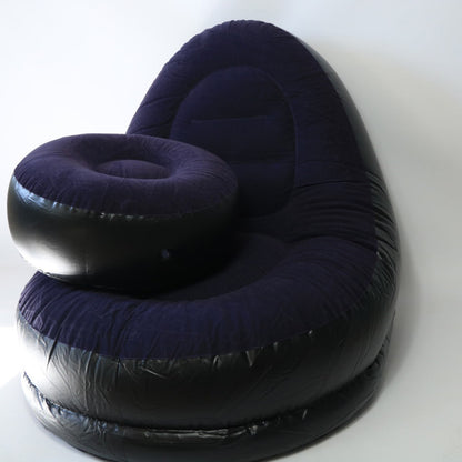 Надувний диван з пуфом Air Sofa - 116х98х83см, Фіолетовий / Надувне крісло з пуфом