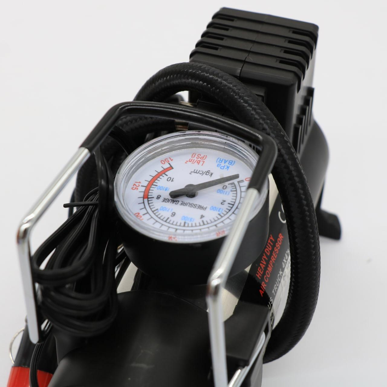 Автомобільний компресор від прикурювача 965 кПа, Air pump HS-208 / Портативний насос для підкачування коліс