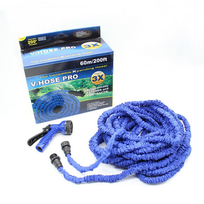 Шланг для поливу 60 м + розпилювач, V-HOSE / Садовий шланг що розтягується / Поливальний шланг