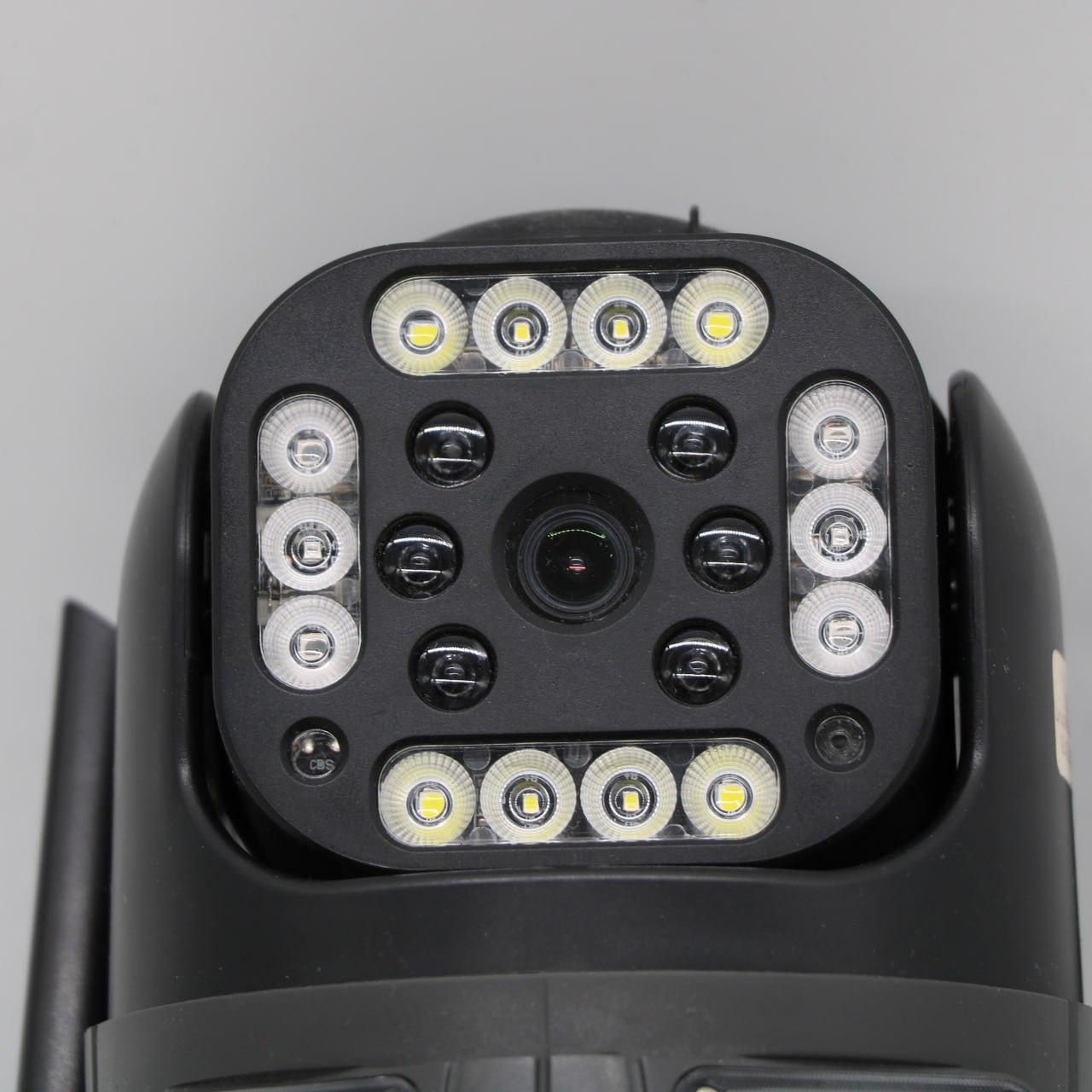 Вулична WIFI камера відеоспостереження 4Мп, з LED та ІЧ підсвічуванням, Wonsdar PW12-5K / Бездротова IP відеокамера