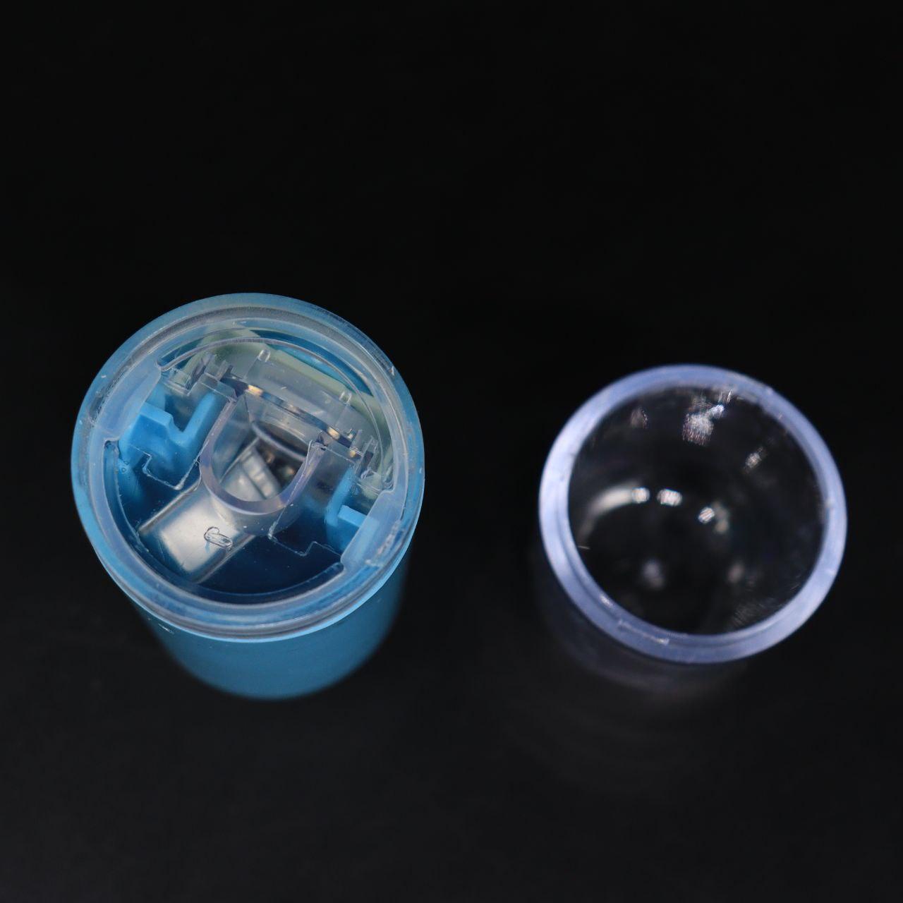 Зволожувач для обличчя 30 мл з підсвічуванням Nano Mist, Блакитний / Портативний нано спрей для шкіри / Ультразвуковий міні