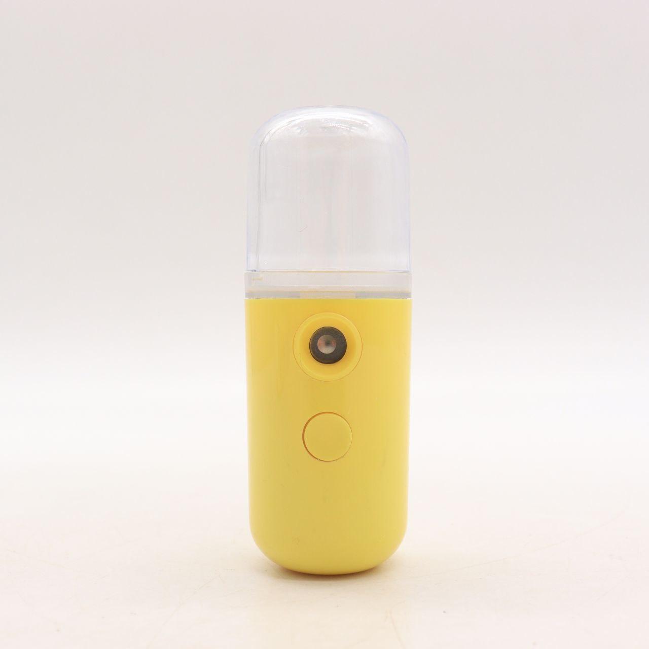 Зволожувач для шкіри обличчя 30 мл ультразвуковий Nano Mist, Жовтий / Портативний нано спрей