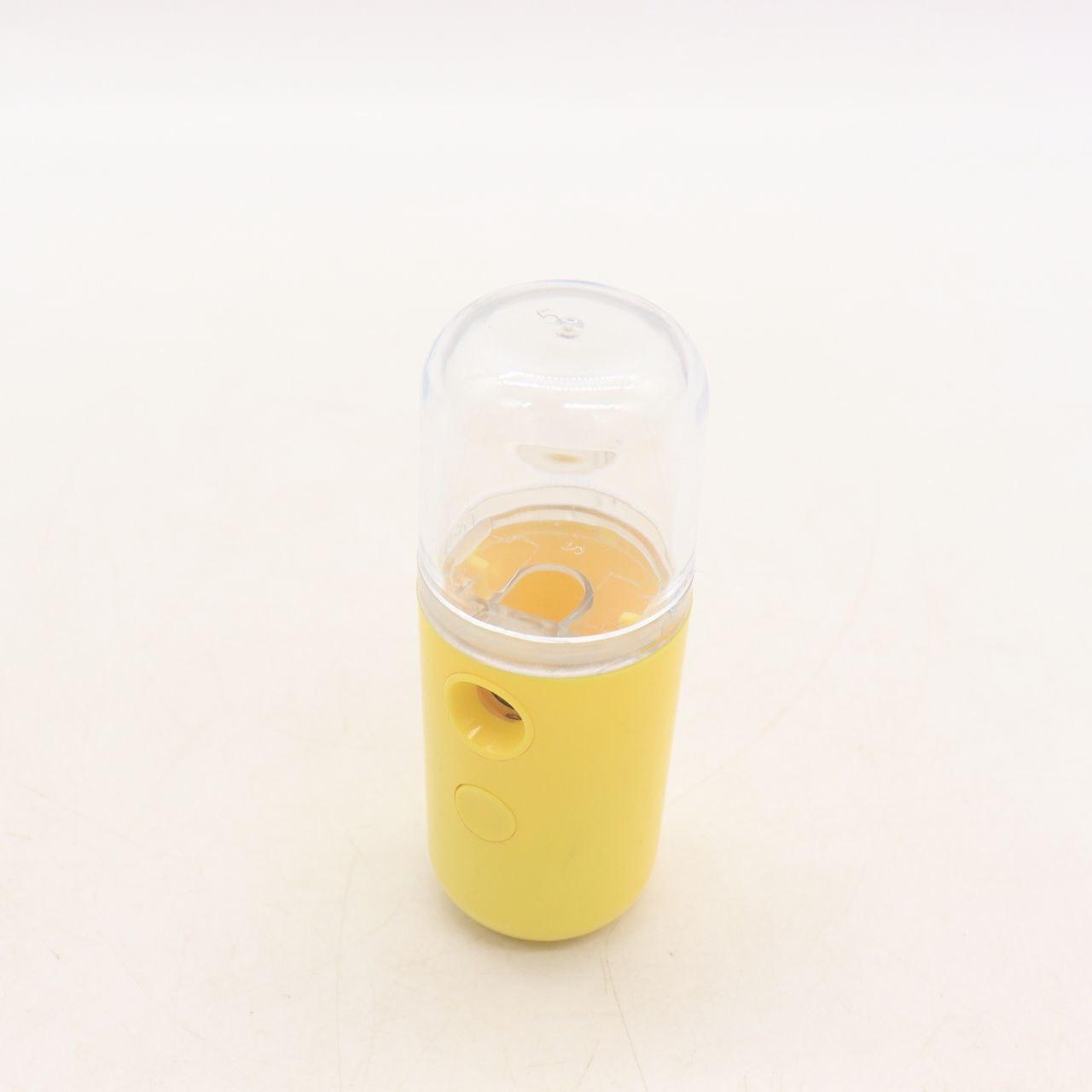 Зволожувач для шкіри обличчя 30 мл ультразвуковий Nano Mist, Жовтий / Портативний нано спрей