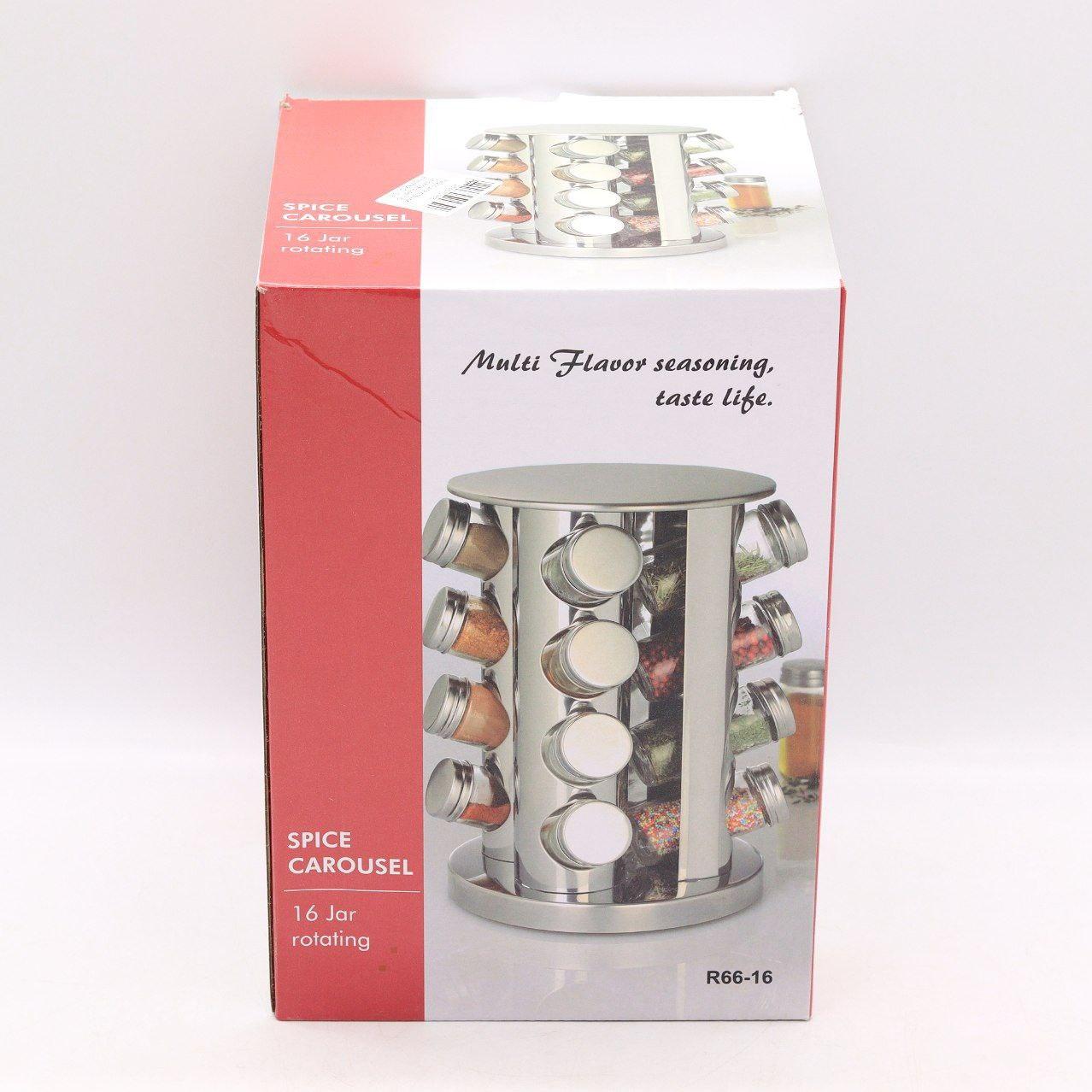 Контейнери для спецій 16 відсіків, Spice carousel R66-16 / Набір для спецій з підставкою / Ємності для приправ