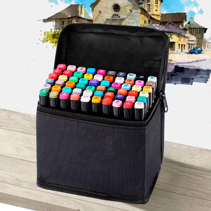 Скетч маркери для малювання 24 шт, 36 шт, 48 шт, 60 шт, 80 шт, 120 шт, 262 шт / Набір маркерів для малювання