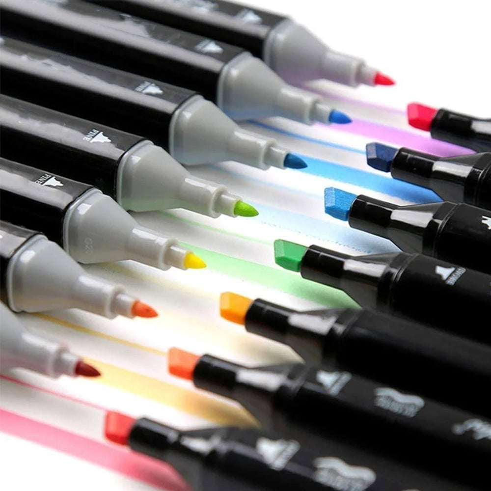 Скетч маркери для малювання 24 шт, 36 шт, 48 шт, 60 шт, 80 шт, 120 шт, 262 шт / Набір маркерів для малювання