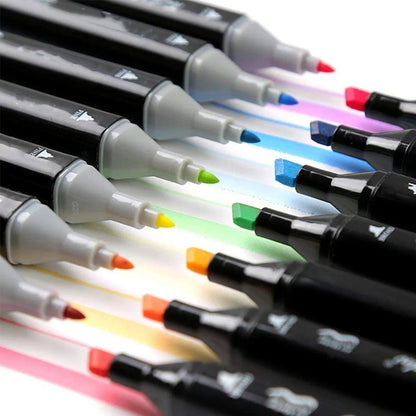 Скетч маркери для малювання 24 шт, 36 шт, 48 шт, 60 шт, 80 шт, 120 шт, 262 шт / Набір маркерів для малювання