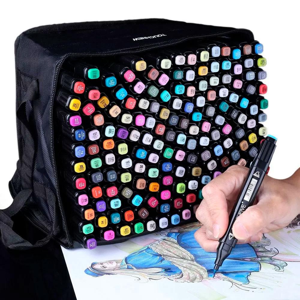 Скетч маркери для малювання 24 шт, 36 шт, 48 шт, 60 шт, 80 шт, 120 шт, 262 шт / Набір маркерів для малювання