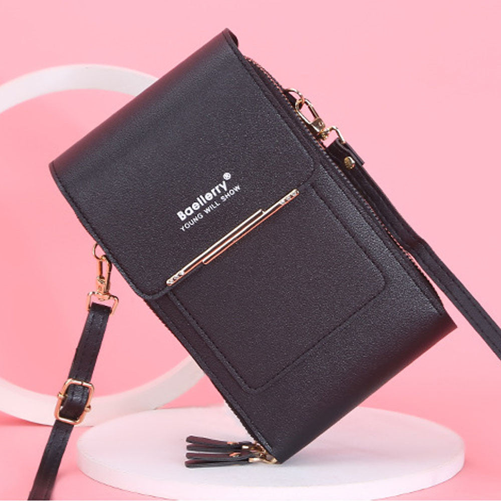 Жіноча сумка-кроссбоді Baellerry Phone Purse, чорна / Сумка-портмоне