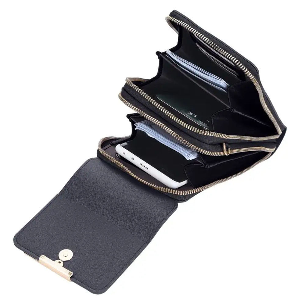 Жіноча сумка-кроссбоді Baellerry Phone Purse, чорна / Сумка-портмоне