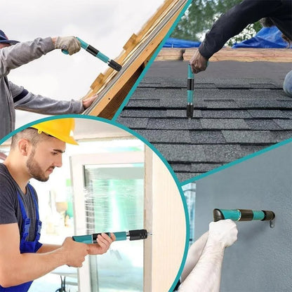 Пневматичний пістолет для цвяхів, Бірюза / Цвяхозабивний пістолет / Степлер ручний / Степлер пневматичний