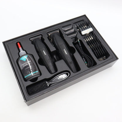 Набір для стрижки 2в1 (9 насадок) від USB, VGR V-640 / Акумуляторна машинка для стрижки / Тример для стрижки