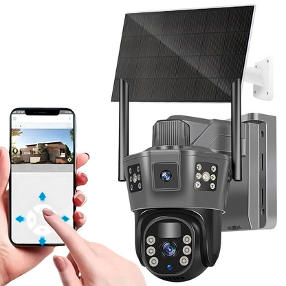 Сонячна 6MP WiFi камера відеоспостереження TP-18 / Вулична камера / Бездротова камера спостереження