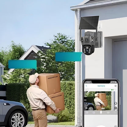 Сонячна 6MP WiFi камера відеоспостереження TP-18 / Вулична камера / Бездротова камера спостереження