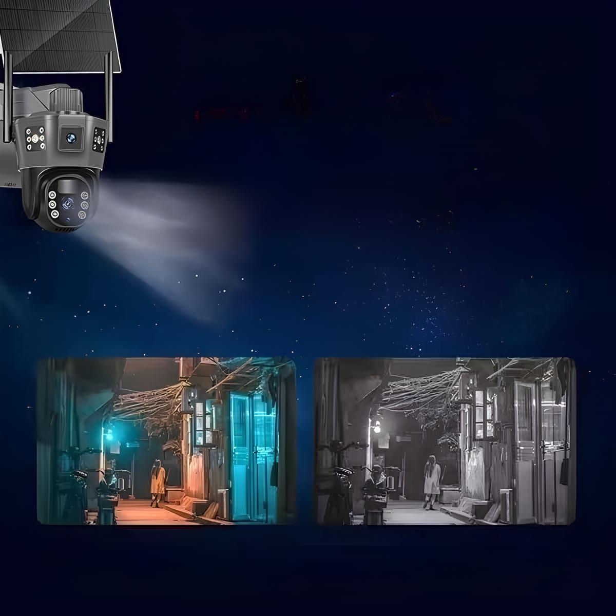 Сонячна 6MP WiFi камера відеоспостереження TP-18 / Вулична камера / Бездротова камера спостереження