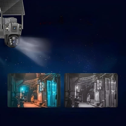 Сонячна 6MP WiFi камера відеоспостереження TP-18 / Вулична камера / Бездротова камера спостереження