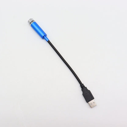 Лазерний проектор в машину від USB, STAR DL190 / Міні підсвічування для салону авто / Червоне зіркове небо