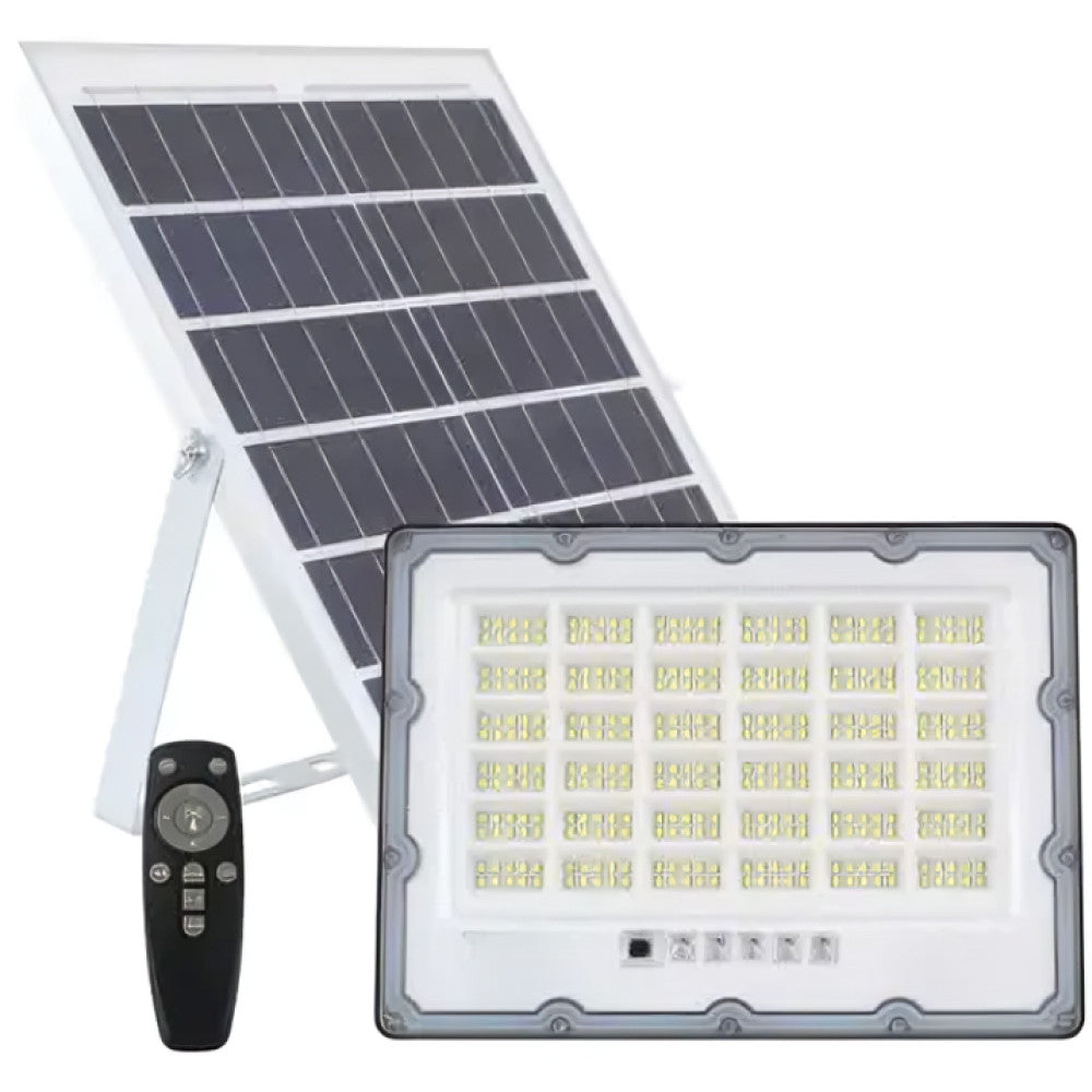 Вуличний ліхтар на сонячній батареї + пульт, 100Вт, JX 007 / Ліхтар акумуляторний / Вуличний прожектор