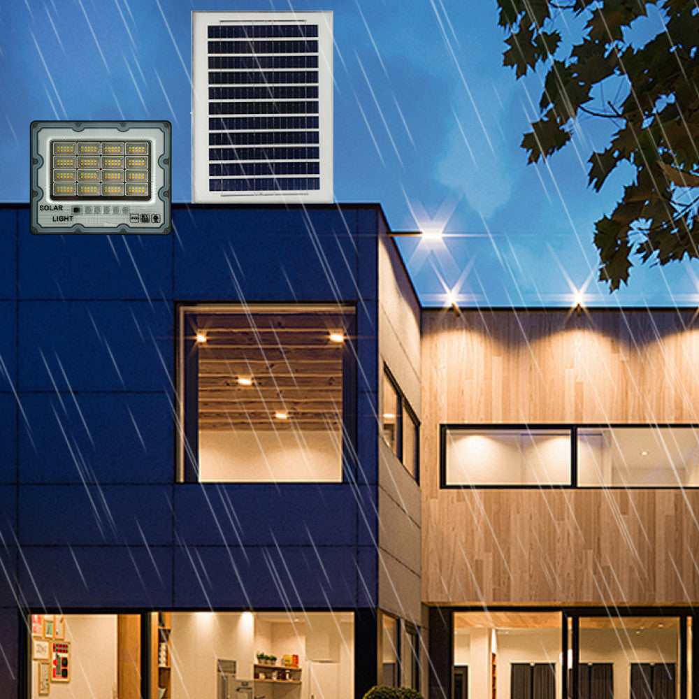 Садовий світильник на сонячній батареї з пультом, 200 Вт, JX 007/Акумуляторний вуличний світильник