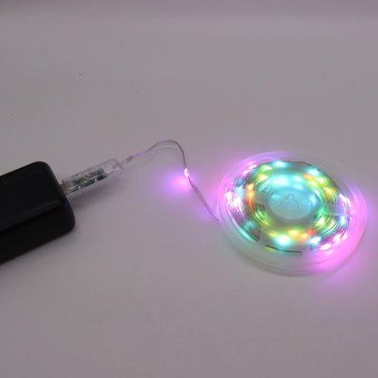 Світлодіодна смарт гірлянда 10 м, від USB + пульт / Розумна стрічка RGB з Bluetooth / Гірлянда від повербанк
