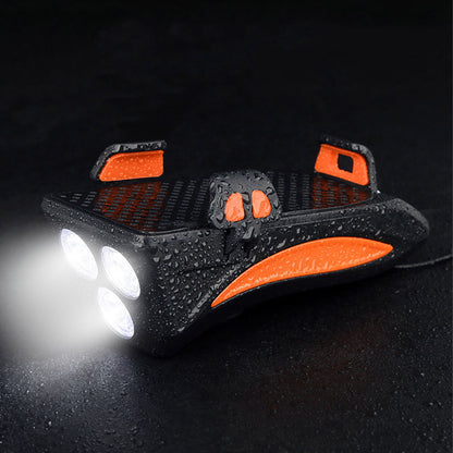 Велофанар з пультом та кріпленням для смартфона FY-319B-3LM / Велосвічення