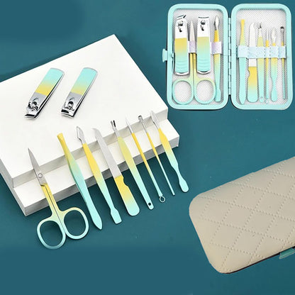 Портативний манікюрно-педикюрний набір 10в1 VEN221 / Професійний манікюрний набір