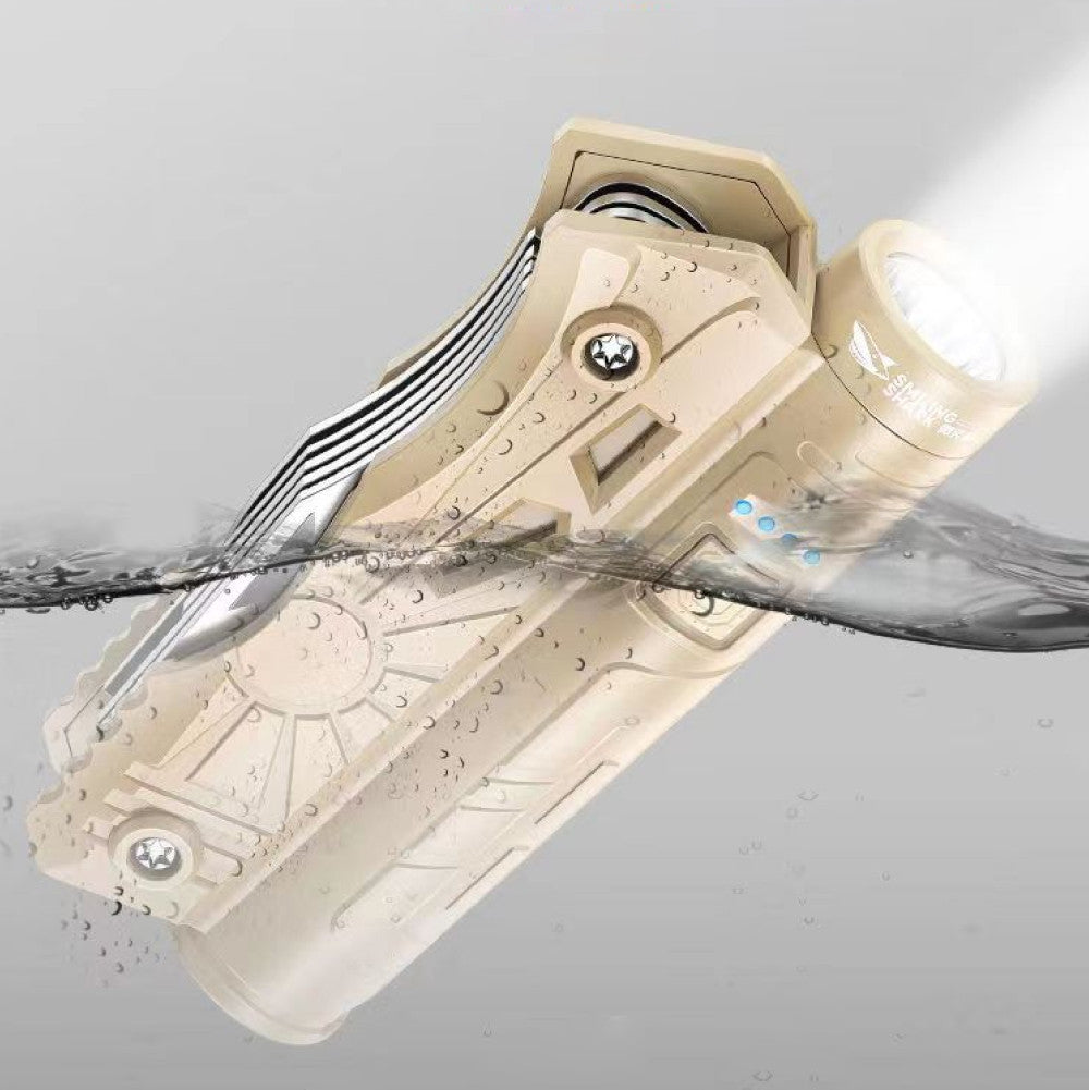 Мультитул LF-800 з ліхтарем та Power Bank 5-в-1 / Акумуляторний ліхтар-інструмент