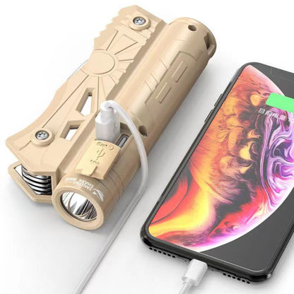 Мультитул LF-800 з ліхтарем та Power Bank 5-в-1 / Акумуляторний ліхтар-інструмент