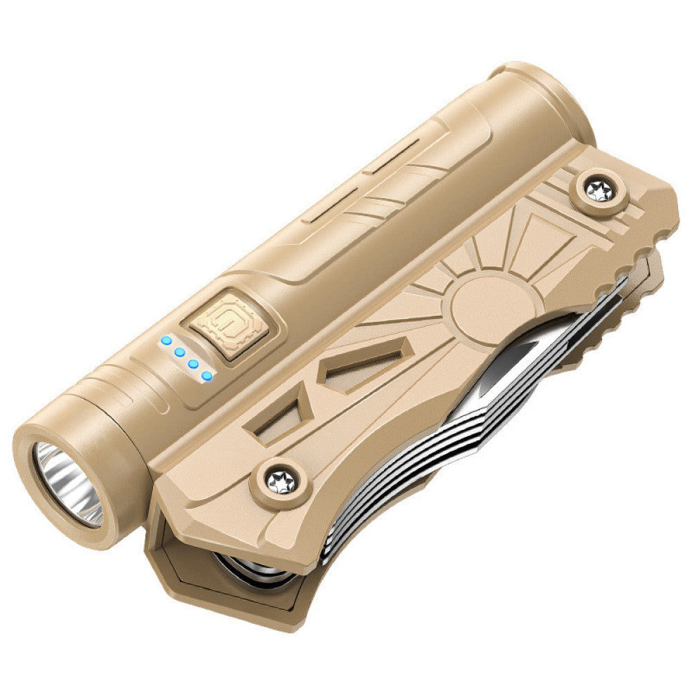 Мультитул LF-800 з ліхтарем та Power Bank 5-в-1 / Акумуляторний ліхтар-інструмент