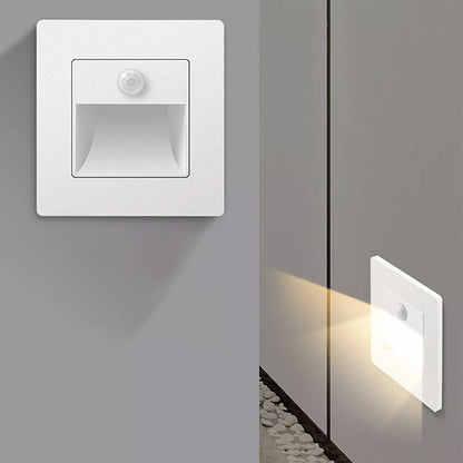 Вбудований світильник з датчиком руху, від мережі, HA-109 / Підсвітка сходів / Світильник для сходів