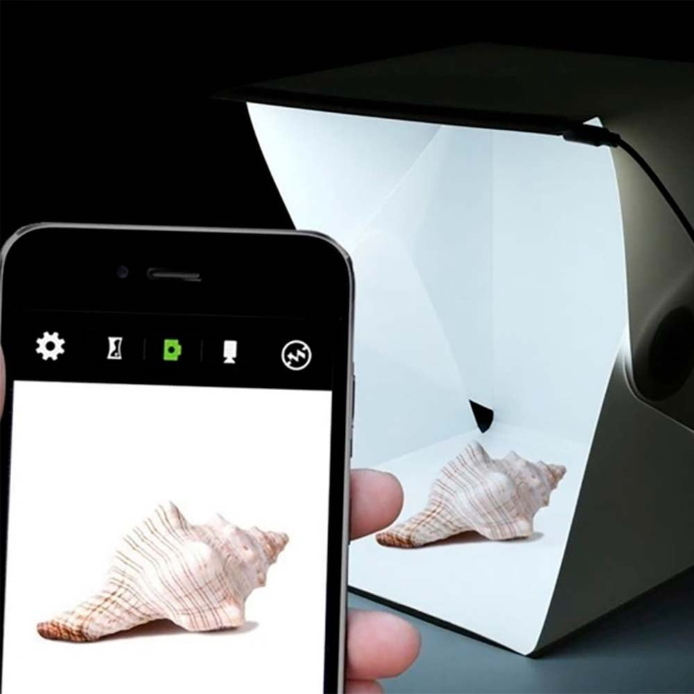 Фотокуб з підсвічуванням (22×21×21см), USB-живлення / Світловий куб Лайтбокс