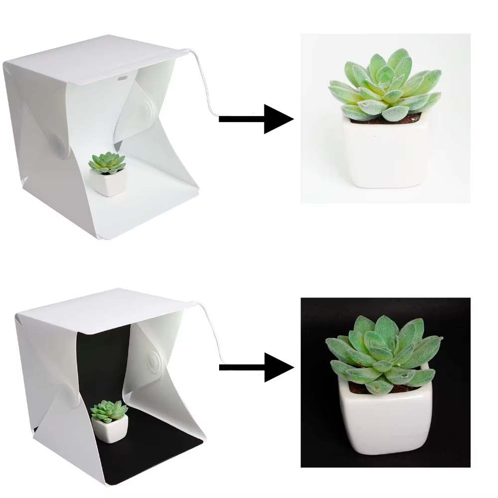 Фотокуб з підсвічуванням (22×21×21см), USB-живлення / Світловий куб Лайтбокс