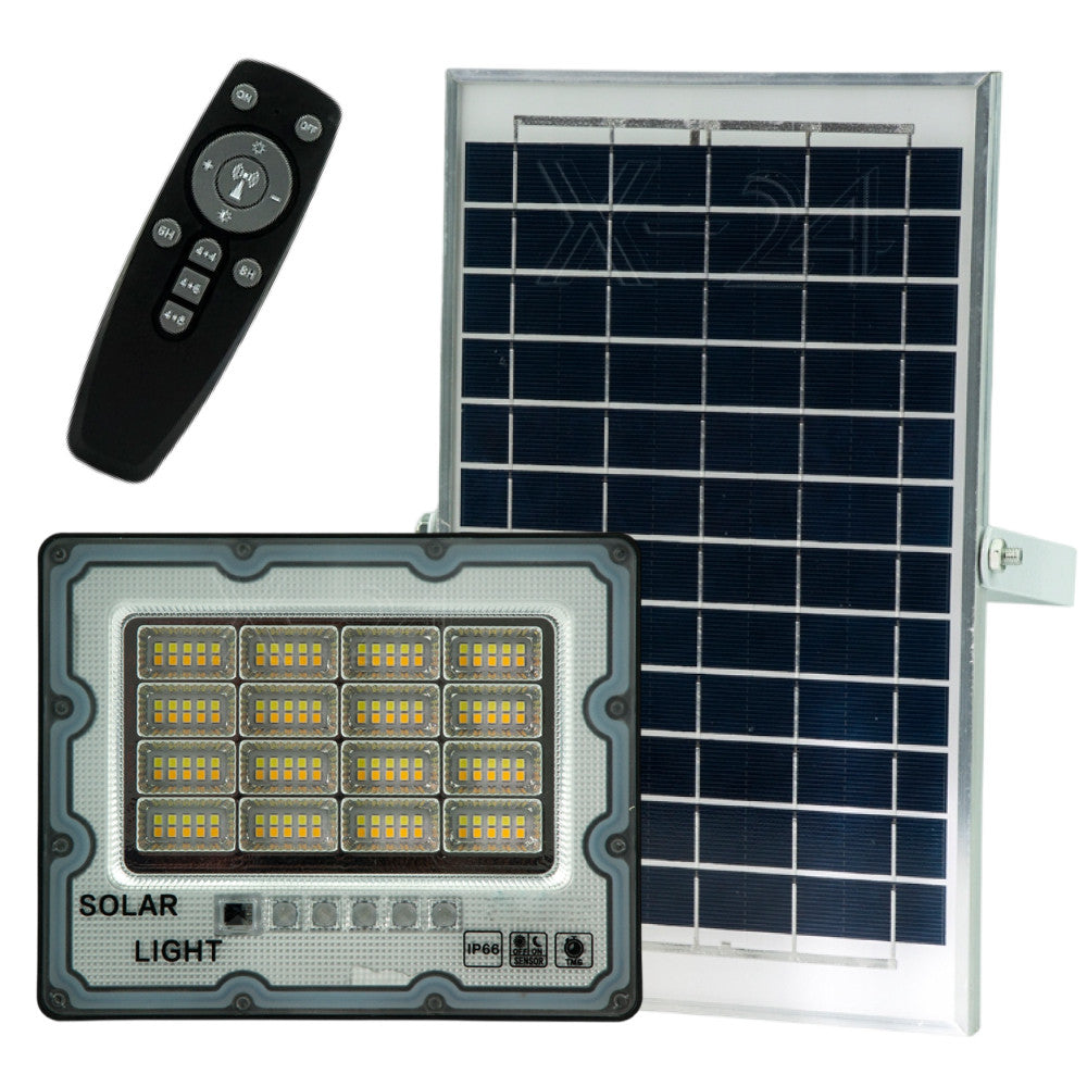 Садовий світильник на сонячній батареї з пультом, 200 Вт, JX 007/Акумуляторний вуличний світильник