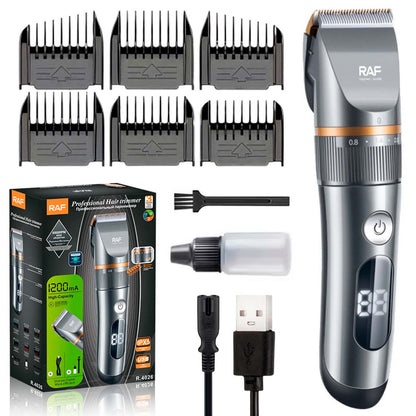 Машинка для стрижки волосся RAF R4026 (6 насадок, USB) / Тример для стрижки / Тример для бороди