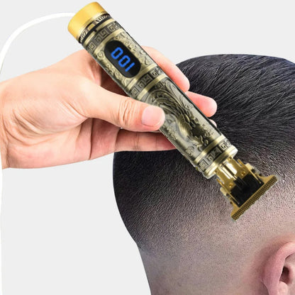 Багатофункціональна машинка для стрижки волосся та бороди RAF R431 з 4 насадками, від USB / Бездротова машинка для стрижки волосся