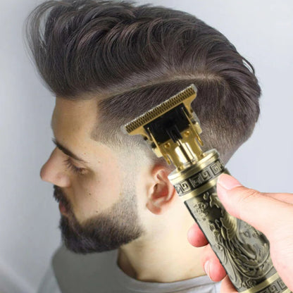 Багатофункціональна машинка для стрижки волосся та бороди RAF R431 з 4 насадками, від USB / Бездротова машинка для стрижки волосся