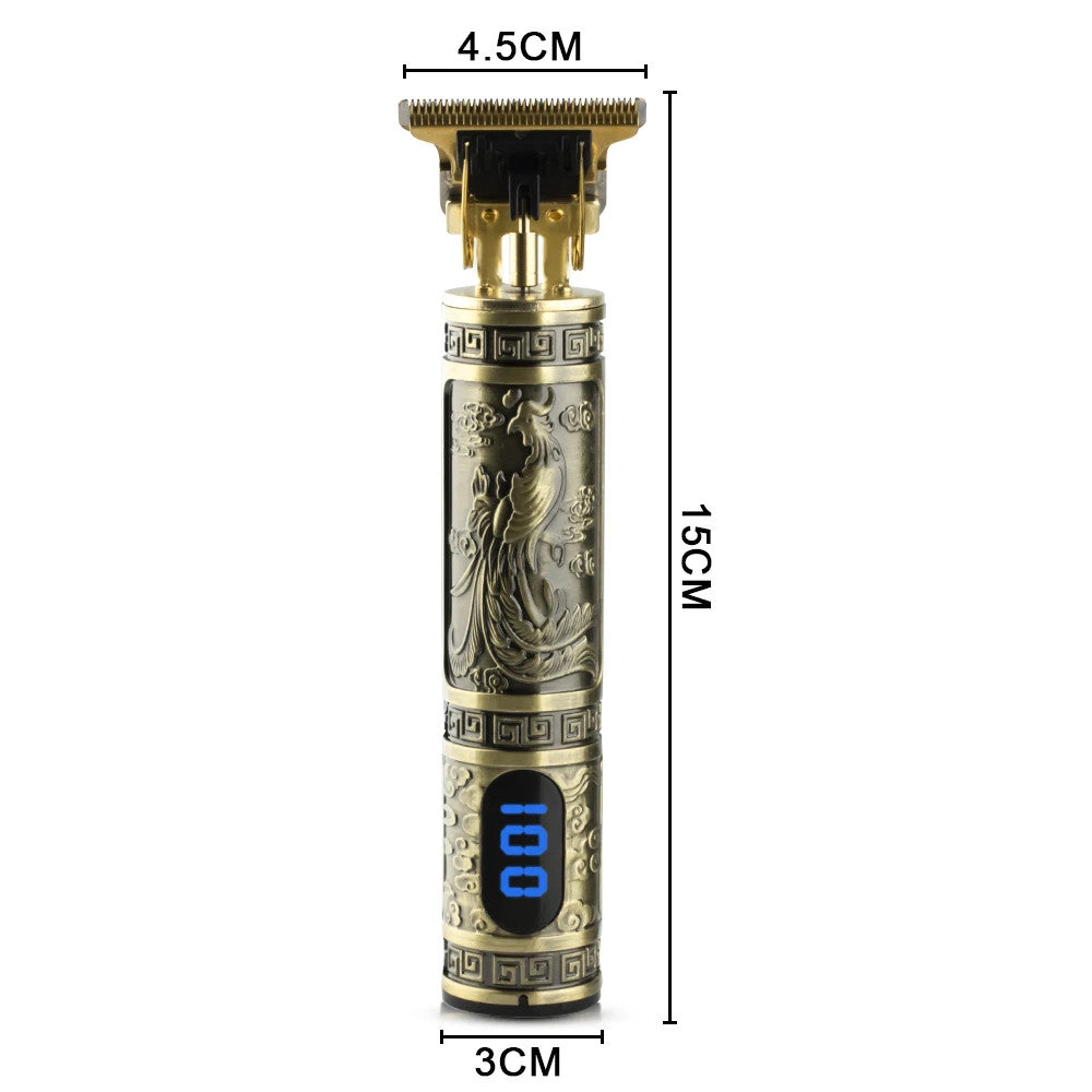 Багатофункціональна машинка для стрижки волосся та бороди RAF R431 з 4 насадками, від USB / Бездротова машинка для стрижки волосся